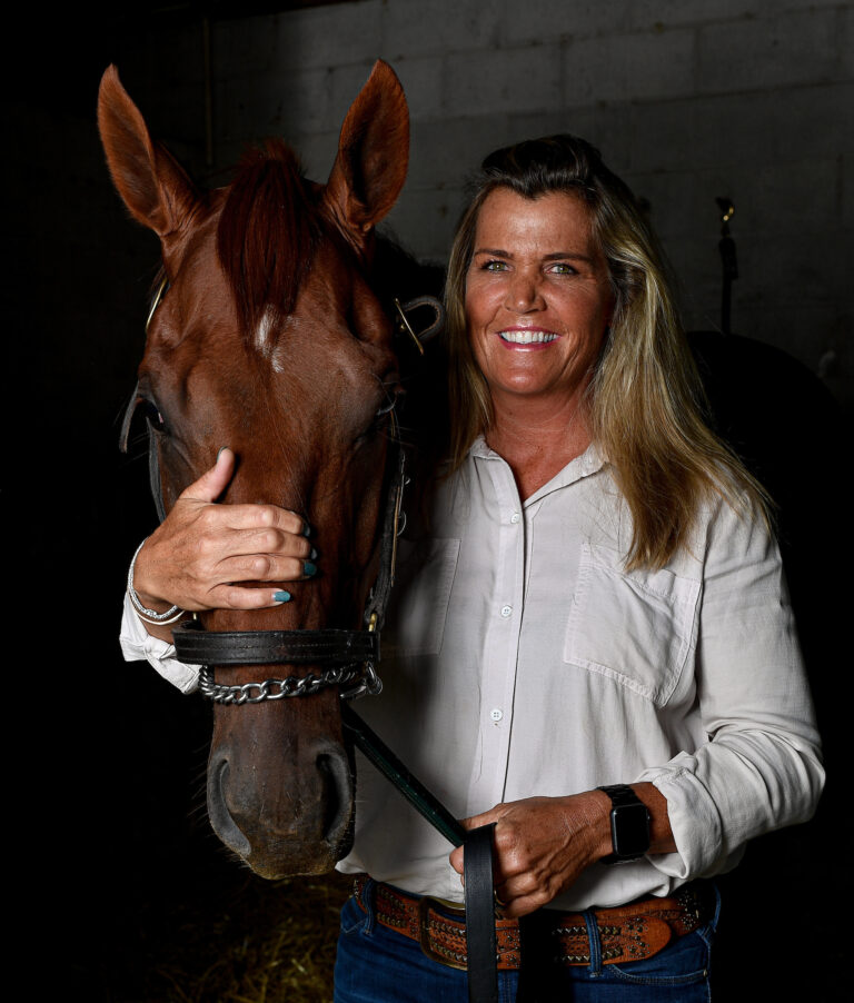This female trainer could make history if horse Hidden Stash wins the